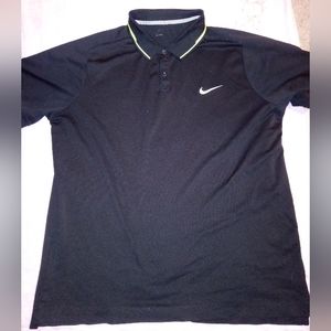 Nike 2XL golf shirt black/lime